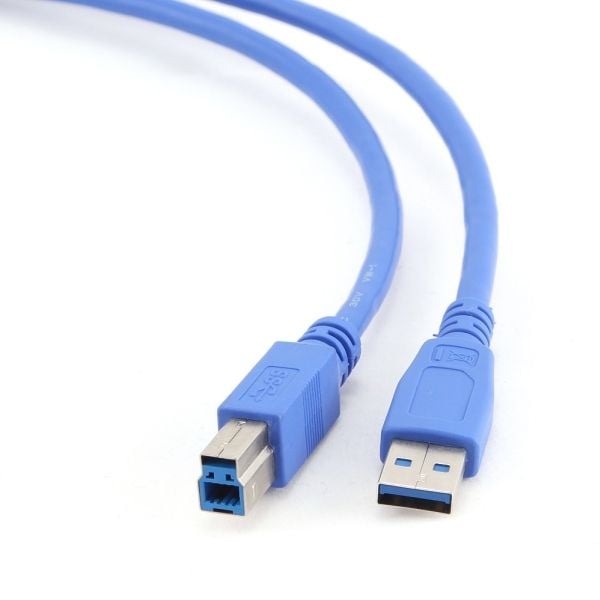 Gembird - USB-kaapeli - USB Type A (han) til USB Type B (han) - USB 3.0 - 1,8 m - muoto - sininen