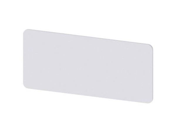 Siemens 3SU1900-0BU81-0AA0 3SU19000BU810AA0 Nimikilpi (S x K) 55 mm x 25 mm ilman hopeaa, musta 10 kpl