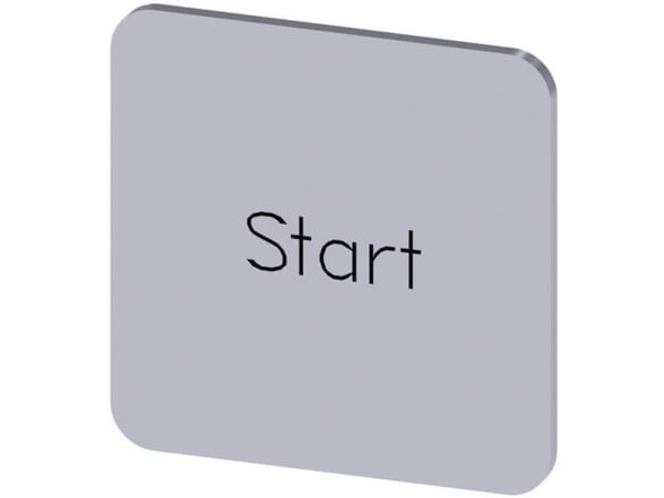 Siemens 3SU1900-0AF81-0DT03SU19000AF810DT0 Bezeichnungs-schild, Silver, 22 mm, 1 g, 22 mm, 22 mm, 1 mm