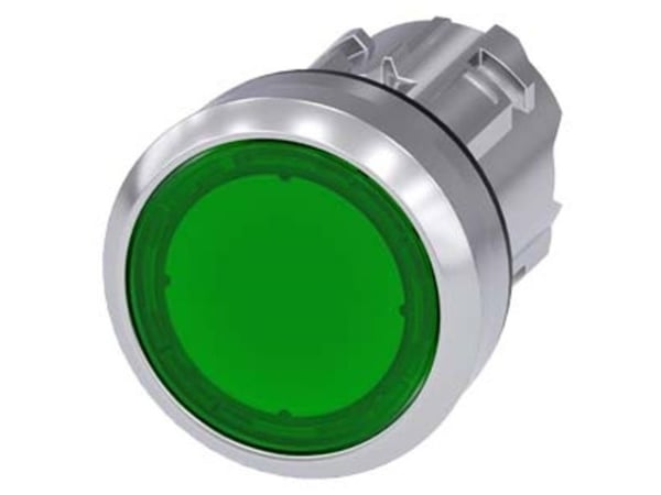 Siemens 3SU10510AA400AA0 3SU1051-0AA40-0AA0 Lystrykkontakt (Ø x K) 29,5 mm x 29,5 mm IP66, IP67, IP69/IP69K 1 stk
