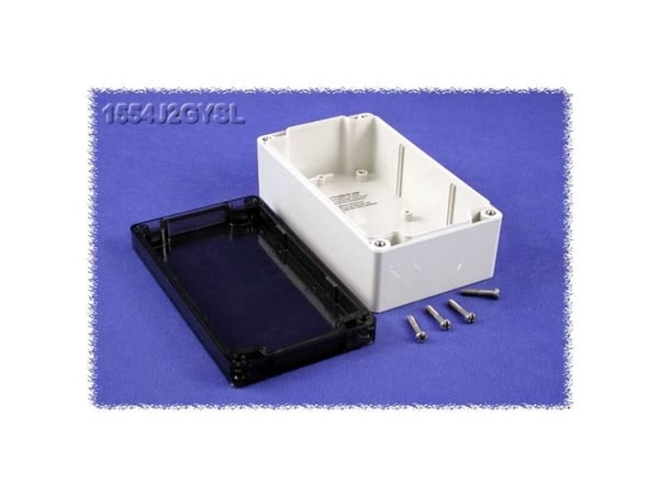 Hammond Electronics 1554J2GYSL Universalskap 160 x 90 x 60 Polykarbonat Grå 1 stk