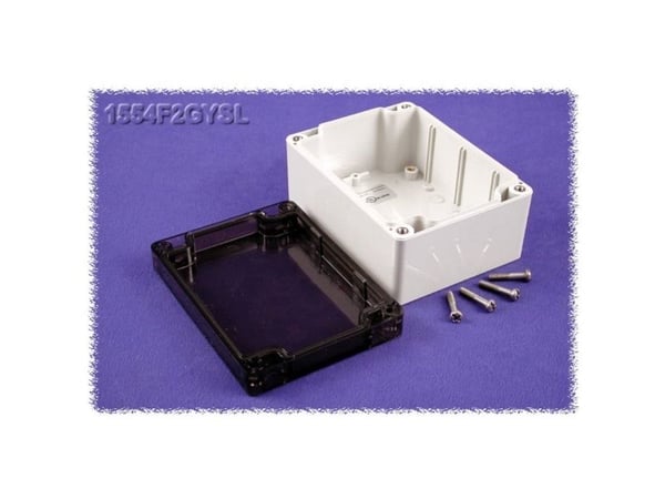 Hammond Electronics 1554F2GYSL Universalskap 120 x 90 x 60 Polykarbonat Grå 1 stk