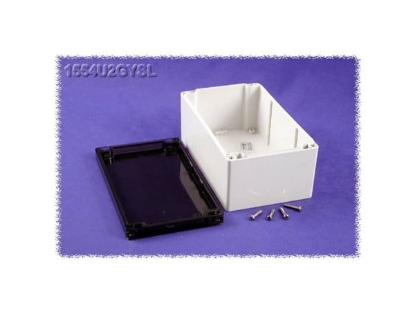 Hammond Electronics 1554U2GYSL Yleiskotelo 200 x 120 x 90 Polykarbonaatti Harmaa 1 kpl