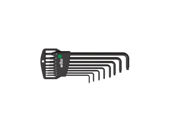 Wiha innvendig TORX vinkelskrujernsett T 9, T 10, T 15, T 20, T 25, T 27, T 30, T 40 8 deler