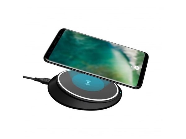 Xqisit 31442, Sisätila, USB, Langaton lataaminen, 1 m, Musta