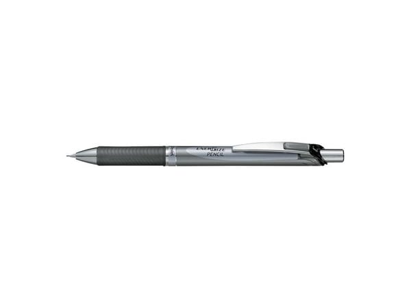Pentel ENER Gize, Svart, Metall, Plastikk, Gummi, Svart, HB, 0,7 mm, Rund