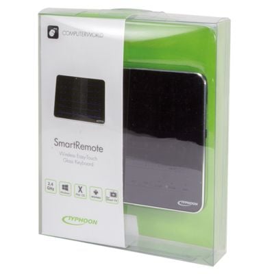 Typhoon SmartRemote, Berøringsplate, Sort, Trådløs, USB, 2.408 - 2.474 GHz, USB