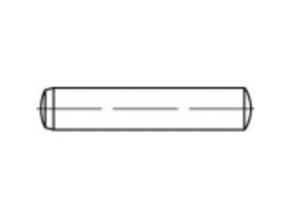 TOOLCRAFT sylinderstift (Ø x L) 16 mm x 32 mm rustfritt stål A1, 10 stk