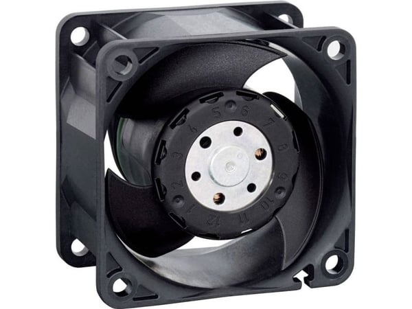 ebm-papst 614JH, Vifte, 6 cm, 11700 RPM, 70 m³/t, Sort