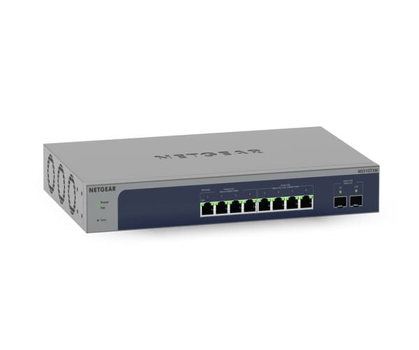 NETGEAR Smart MS510TXM - Switch - L3 Lite - smart - 4 x 100/1000/2.5G + 4 x 1/2.5/5/10GBase-T + 2 x 10 Gigabit SFP+ (opplenke) - rackmonterbar, sta...