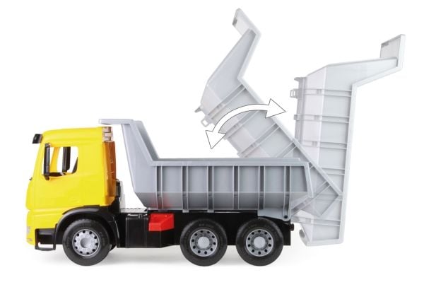 Lena GIGA TRUCKS Dumper Arocs, Ladvogns modell, Dumper, 3 År, Grå, Gul