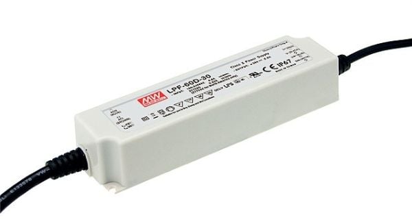 Synergy 21 strømforsyning 12V 60W Mean Well dimm IP67