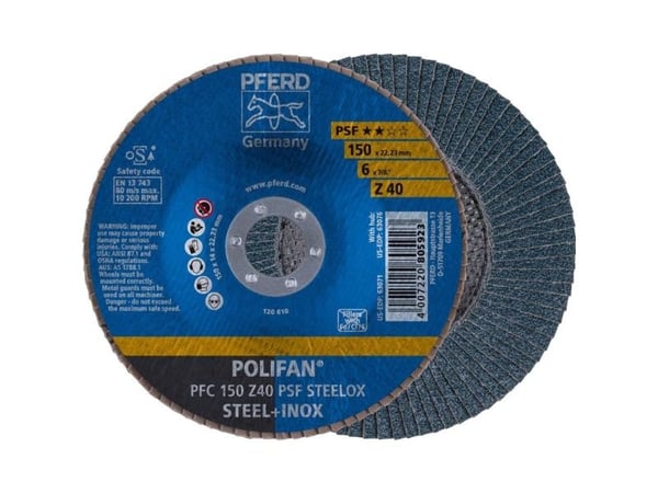 PFERD 67764150, 15 cm, 10200 RPM, 40 g, 10 stykker