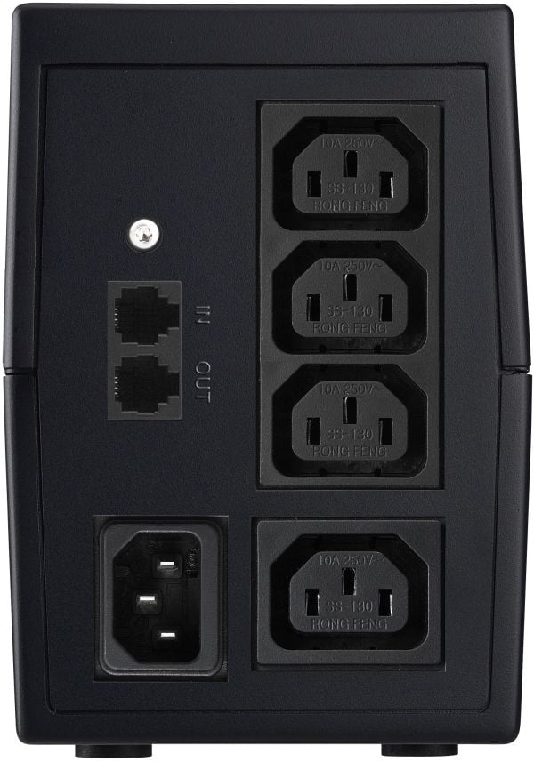 PowerWalker VI 650 IEC - UPS - AC 220/230/240 V - 360 Watt - 650 VA 7 At - USB - lähtöliitännät: 4 - musta