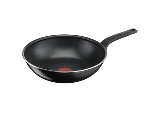 Tefal Simply Clean B5671953, Rund, Wok-/stekepanne, Svart, Titan, Aluminium, 3,6 l