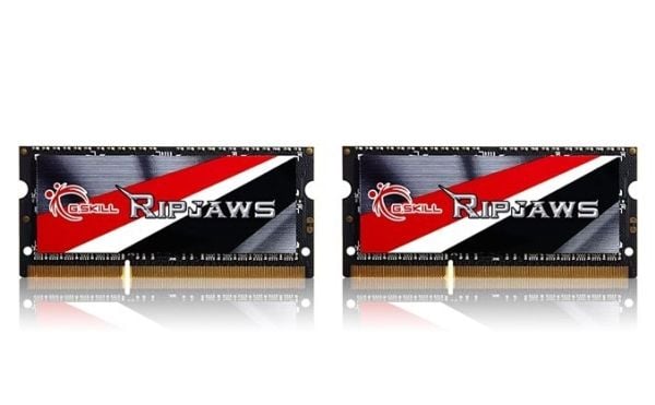 G.Skill Ripjaws F3-1600C11D-8GRSL - DDR3L - sett - 8 GB: 2 x 4 GB - SO DIMM 204-pin - 1600 MHz / PC3-12800 - CL11 - 1.35 V - ikke-bufret - ikke-ECC