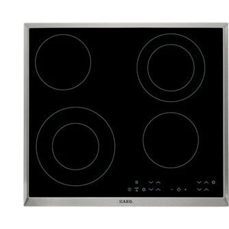 AEG-Electrolux HK634021XB - Keramisk häll - 4 kokplattor - Fördjupning - bredd: 56 cm - djup: 49 cm - med kanter i rostfritt stål