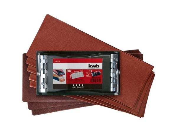 kwb 485170, Fleksibel, Slipebrett, Brun, 230 x 93 mm
