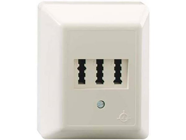 Rutenbeck AMS 1/2 NFF Ap, TAE, Valkoinen, Polyoksimeteeni (POM), IP20, 125 V, -5 - 50 °C