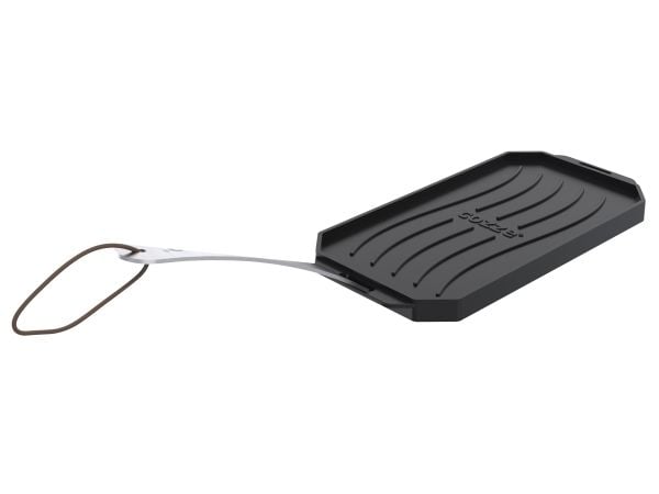 Cozze® vendbar støbejernspande med bordskåner 165 x 330 mm
