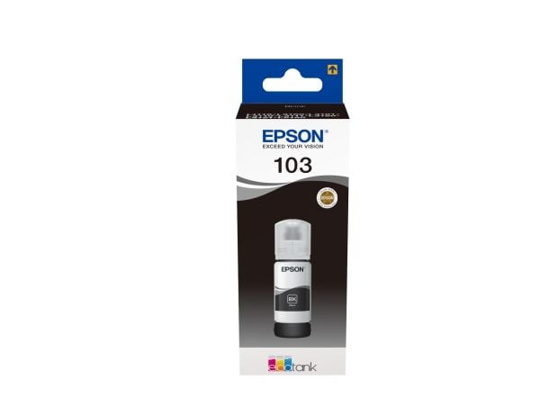 Epson 103, Alkuperäinen, Musta, Epson, L1110, L1110 CIS, L1110 MEAF, L3100 CIS, L3101 CIS, L3110, L3110 CIS, L3110 MEAF, L3111, L3111..., 70 ml, Mu...