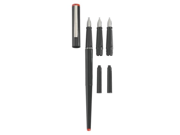 Herlitz 8623001, Sort, 5 stykker, Kulepenn + fyllepenn