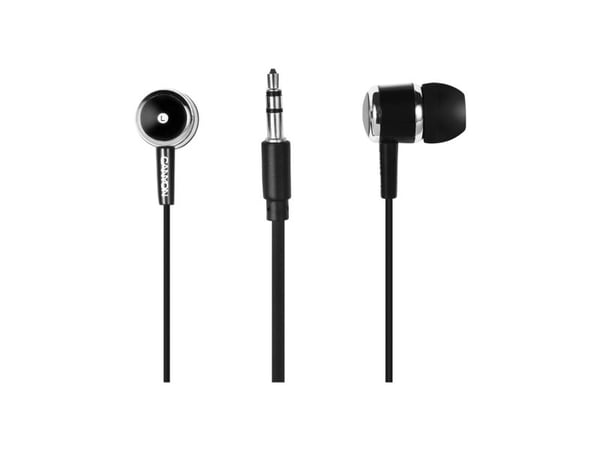 Canyon CNE-CEPM01B - Ørepropper med mikrofon - i øret - kablet - 3,5 mm jakk - svart