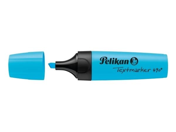 Pelikan Textmarker 490, 6 stykker, Flerfarget, Multi, Vann-basert blekk, Boks