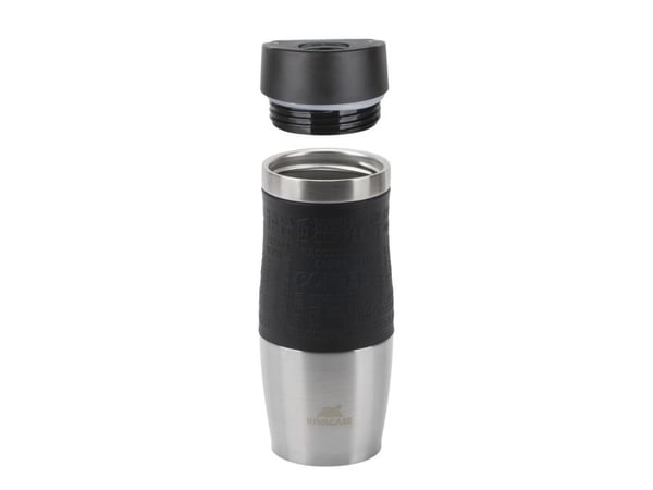 Rivacase 90346SL, Svart, Rustfritt stål, Plast, Silikon, Rustfritt stål, Plast, 24 t, 12 t, 0,38 ml