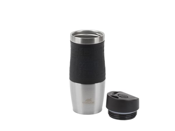 Rivacase 90346SL, Svart, Rustfritt stål, Plast, Silikon, Rustfritt stål, Plast, 24 t, 12 t, 0,38 ml
