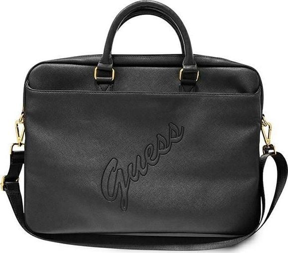 Bag Guess Guess Bag GUCB15PUSASBK 15" svart/svart Saffiano Script
