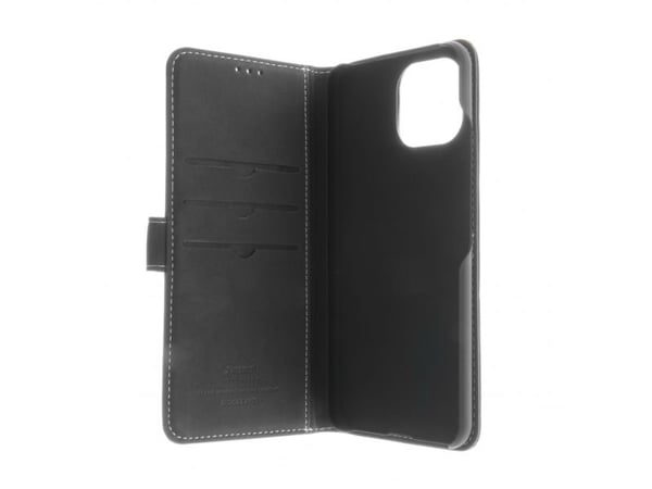 Insmat - Lommebok for mobiltelefon - lær, kartong+papir+aluminiumsfolie - svart - for Xiaomi MI 11 Lite