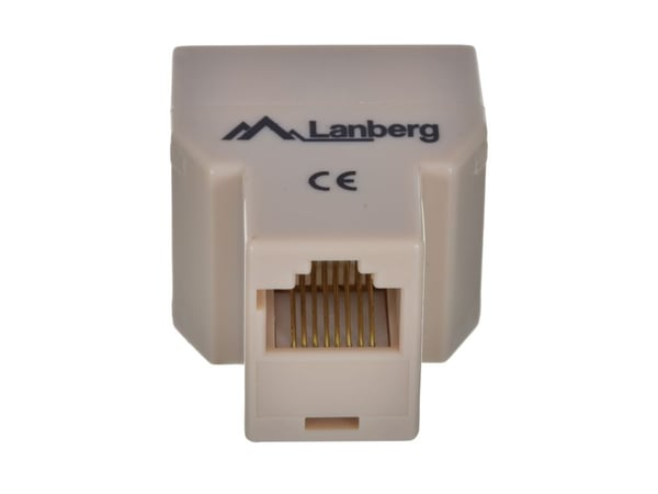 Lanberg - Nätverksdelare - RJ-45 (hona) till RJ-45 (hona) - oskärmad - brun