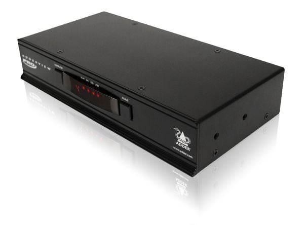 ADDER ADDERView 4 PRO VGA, Telineasennus, 1U, musta