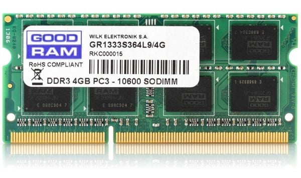 GOODRAM - DDR3 - modul - 4 GB - SO DIMM 204-pin - 1600 MHz / PC3-12800 - CL11 - ikke-bufret - ikke-ECC