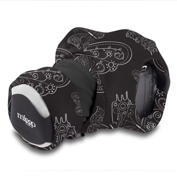 miggo Grip & Wrap, Digitalt kamera, Spandex, Neopren, Sort, DSLR, 41 cm, 140 mm