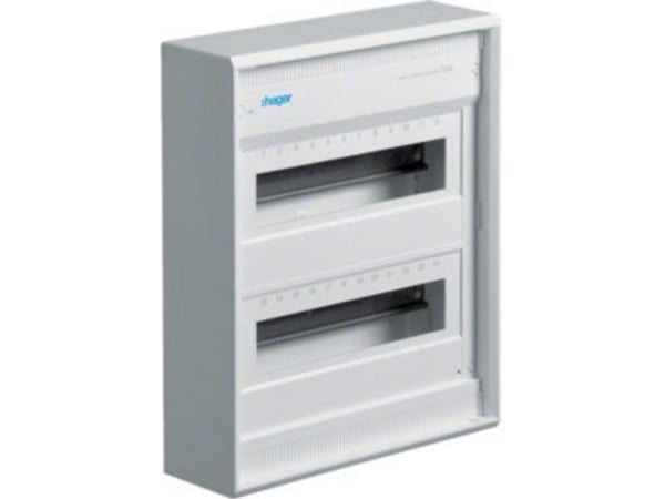 1 kpl - Hager Pieni jakokeskus, pinta-asennettava Volta IP30,2x12PLE,DIN4387 VA24CN / 248635