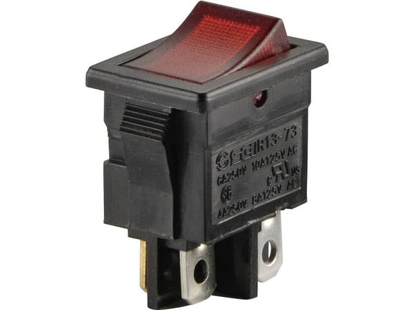 TRU COMPONENTS TC-R13-73C-02 Vaihtokytkin 250 V/AC 6 A 2 x Off/On Klikkaava 1 kpl TRU COMPONENTS TC-R13-73C-02 Vaihtokytkin 250 V/AC 6 A 2 x Off/On Klikkaava 1 kpl