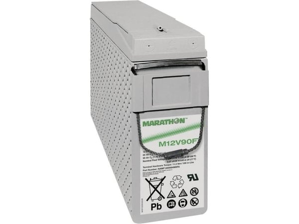 GNB Marathon EXIM12V90FT blybatteri 12 V 86 Ah blyfleece (B x H x T) 105 x 270 x 395 mm M6 skrutilkobling vedlikeholdsfritt
