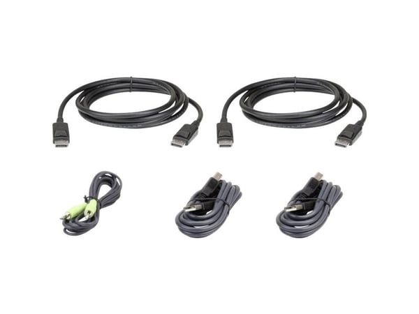 ATEN 2L-7D03UDPX5 - Tastatur / video / musekabelsett (KVM) - TAA-samsvar - for ATEN CS1144DP4C, CS1148DP4, CS1148DP4C