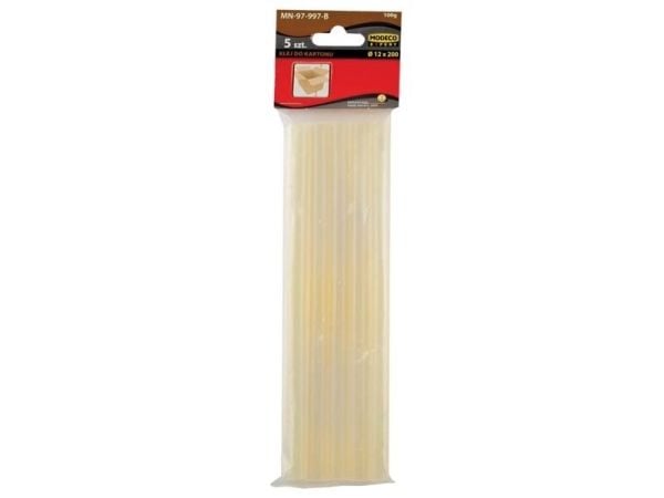Modeco liminnsatser for papp 12 mm x 200 mm melkeaktig 5 stk 0,1 kg PAC (MN-97-997-B)