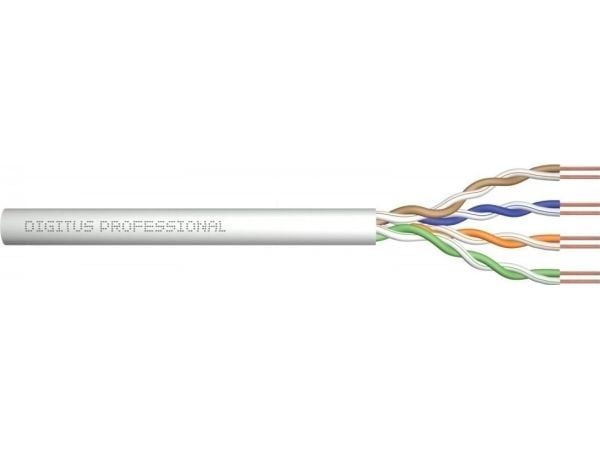 DIGITUS Professional - Installation cable - 4.7 mm - UTP - simpleks - CAT 5e - halogenfri - grå, RAL 7035