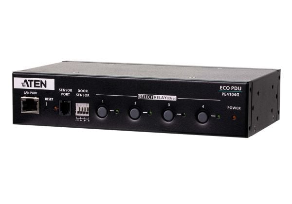 ATEN NRGence PE4104G - Strømkontrollenhet (rackmonterbar/ekstern) - AC 100-240 V - Ethernet 10/100 - utgangskontakter: 4 - 1U