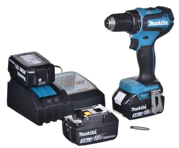 MAKITA DDF485RF3J Trådløs boremaskine 3x 18V 3Ah