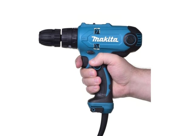 Makita HP0300, Boremaskin med pistolgrep, Nøkkelløs, 1 cm, 1500 RPM, 1 cm, 450 RPM
