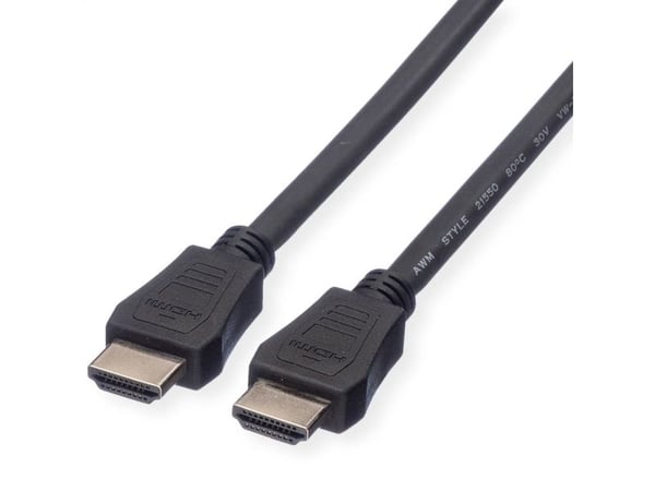 VERDI - HDMI med Ethernet-kabel - HDMI (M) til HDMI (M) - 7,5 m - skjermet - svart (11.99.5736)