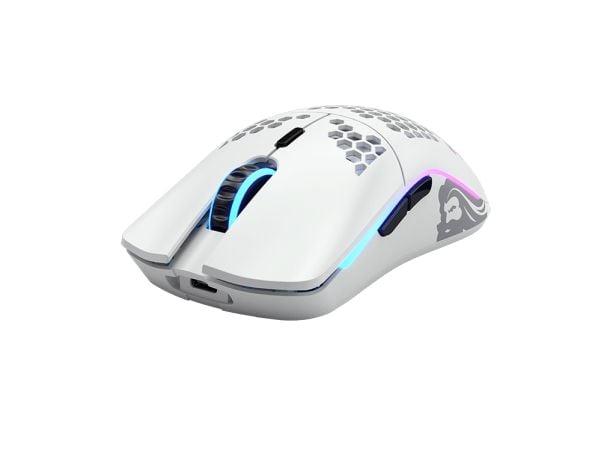 Glorious Gaming Model O Wireless, Høyre hendt, Optisk, RF kabel-fri, 19000 DPI, 1 ms, Hvit