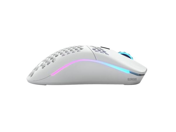 Glorious Gaming Model O Wireless, Høyre hendt, Optisk, RF kabel-fri, 19000 DPI, 1 ms, Hvit