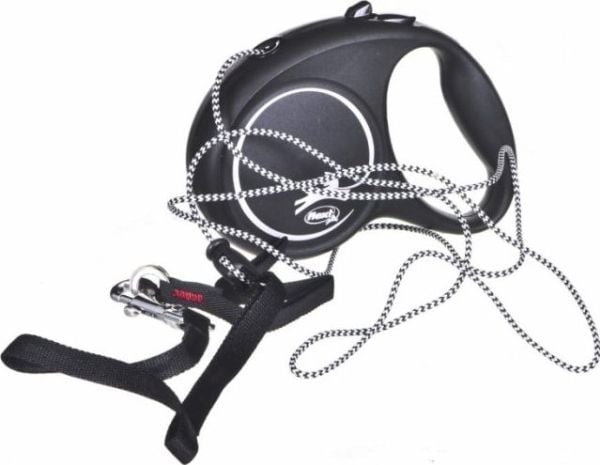 flexi Black Design M snor 5 m, 20 kg, sort