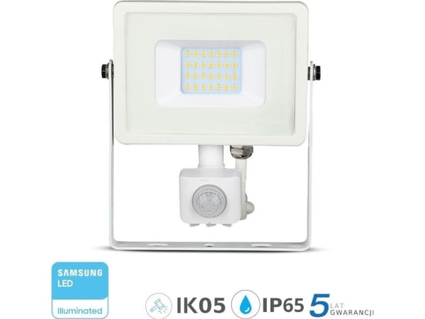 V-TAC LED-valonheitin liiketunnistimella 20W 4000K valkoinen